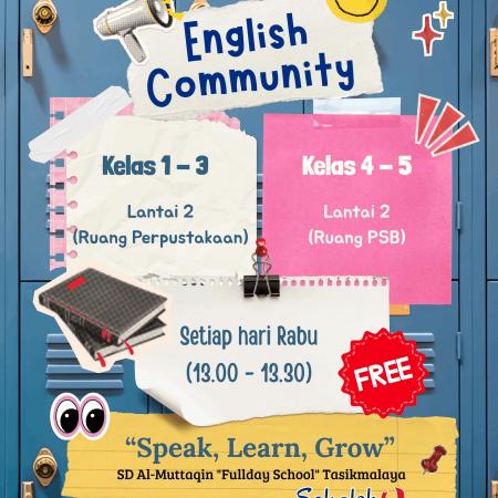 English Community SD Al-Muttaqin: Membangun Wawasan Global Anak
